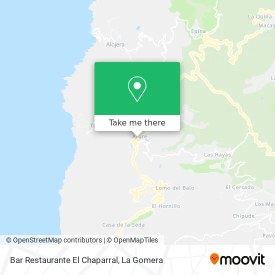 Bar Restaurante El Chaparral map