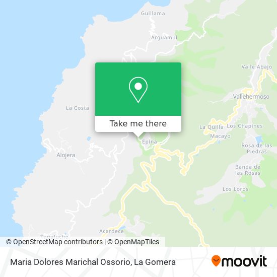 Maria Dolores Marichal Ossorio map
