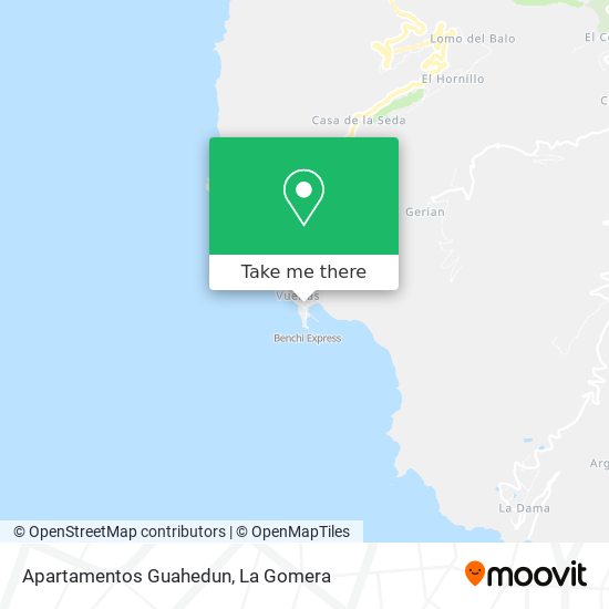 Apartamentos Guahedun map