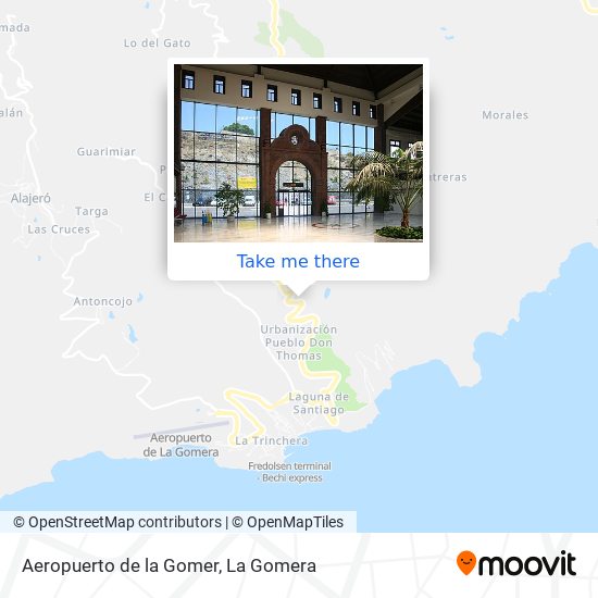 Aeropuerto de la Gomer map