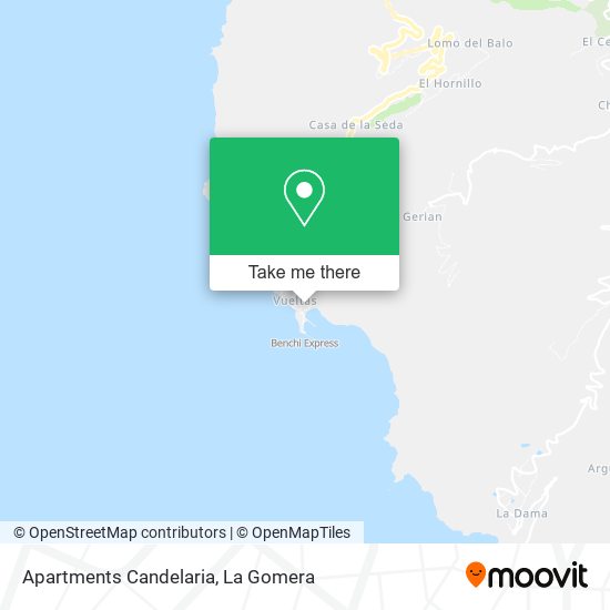 Apartments Candelaria map