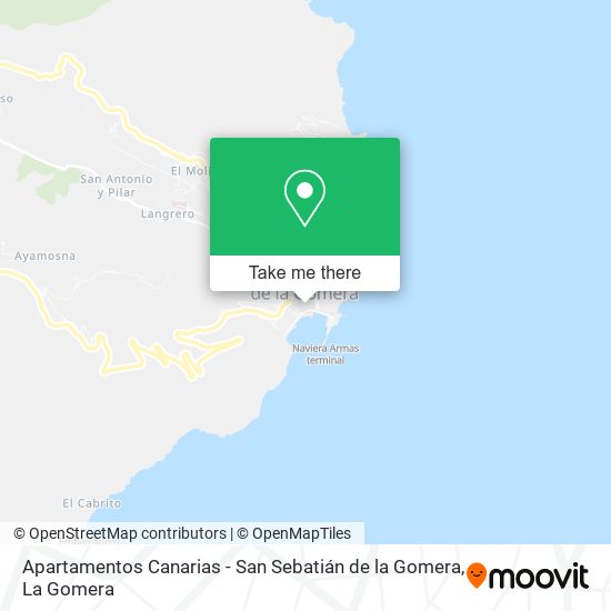 Apartamentos Canarias - San Sebatián de la Gomera map