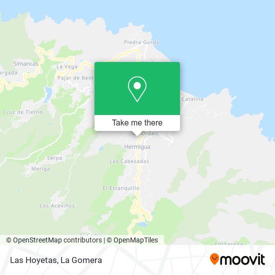 Las Hoyetas map