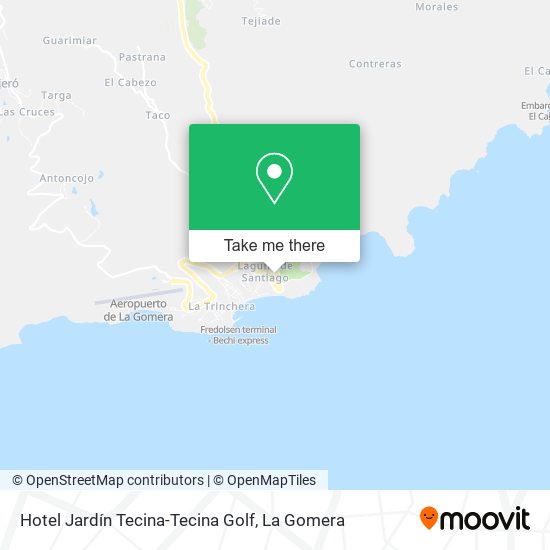 Hotel Jardín Tecina-Tecina Golf map