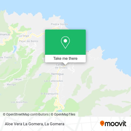 Aloe Vera La Gomera map