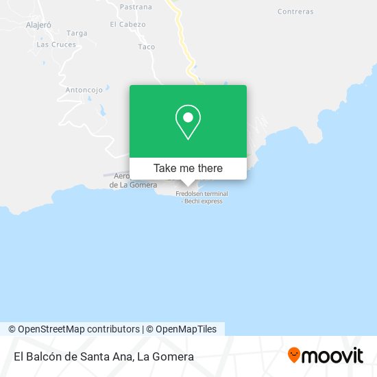 El Balcón de Santa Ana map