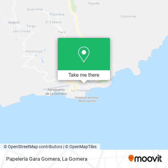 Papelería Gara Gomera map