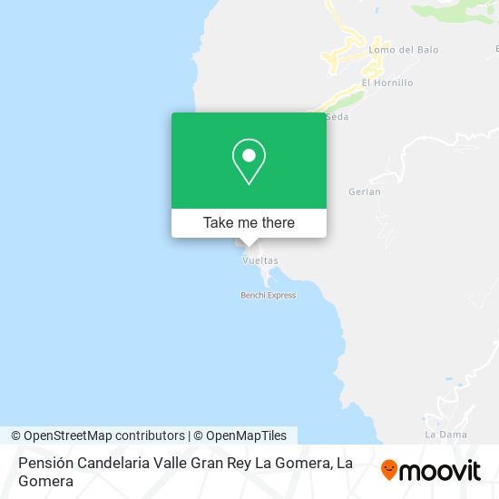 Pensión Candelaria Valle Gran Rey La Gomera map