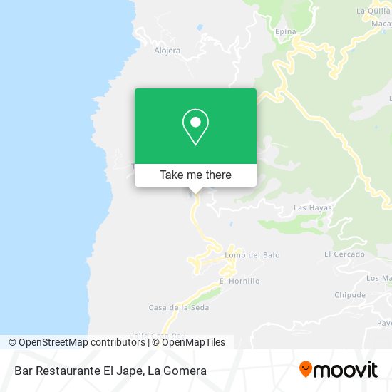 Bar Restaurante El Jape map