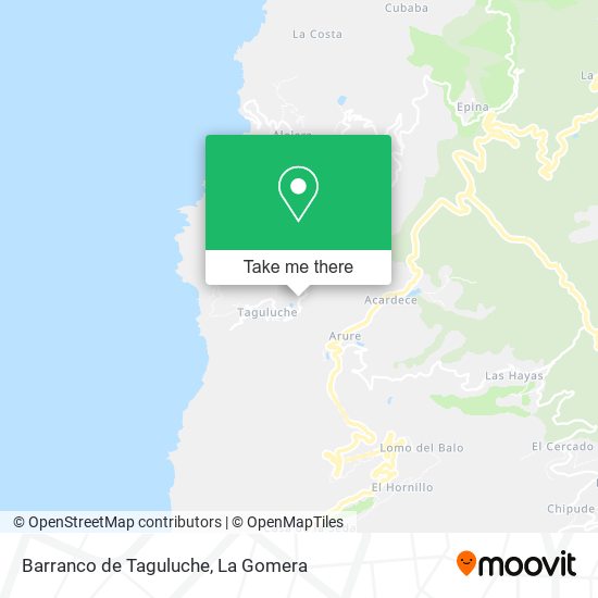 Barranco de Taguluche map