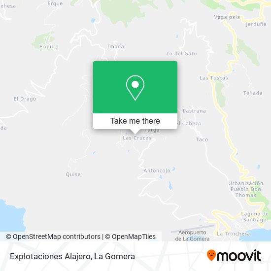 Explotaciones Alajero map