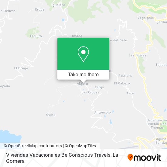 Viviendas Vacacionales Be Conscious Travels map