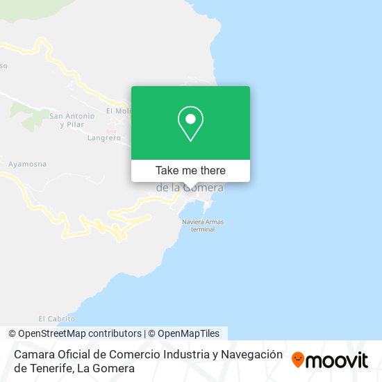 Camara Oficial de Comercio Industria y Navegación de Tenerife map