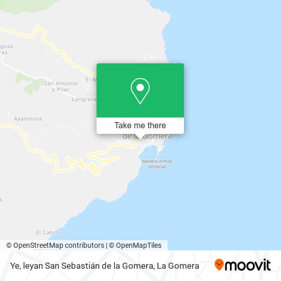 Ye, leyan San Sebastián de la Gomera map