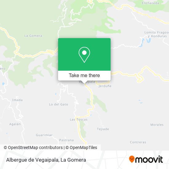 Albergue de Vegaipala map