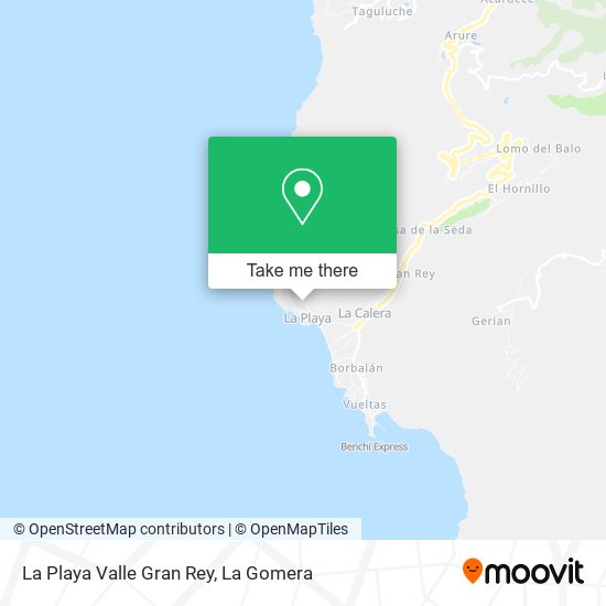 La Playa Valle Gran Rey map