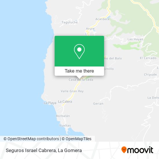 Seguros Israel Cabrera map
