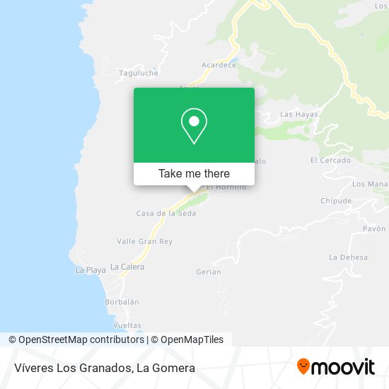 Víveres Los Granados map