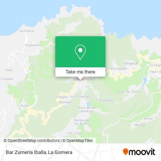 Bar Zumería Iballa map