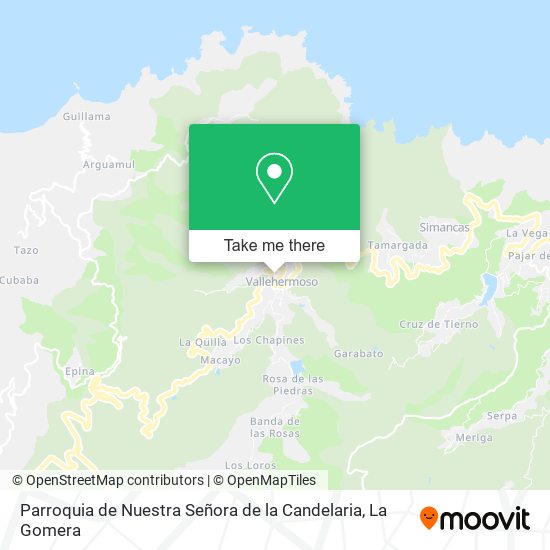 Parroquia de Nuestra Señora de la Candelaria map
