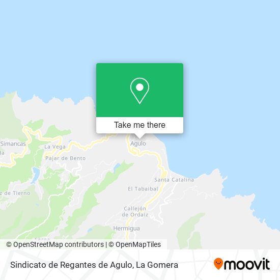 Sindicato de Regantes de Agulo map