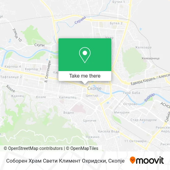 Соборен Храм Свети Климент Охридски map