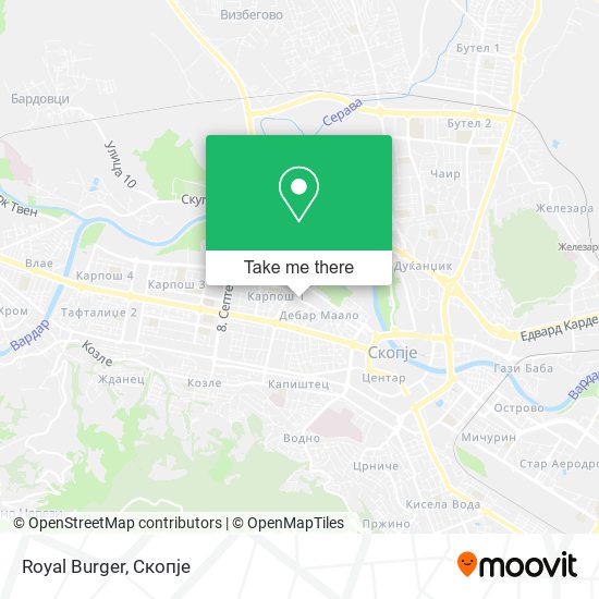 Royal Burger map