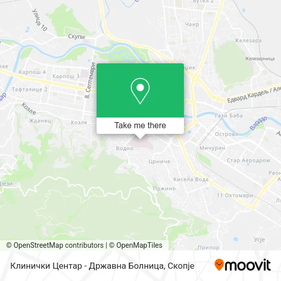 Клинички Центар - Државна Болница map