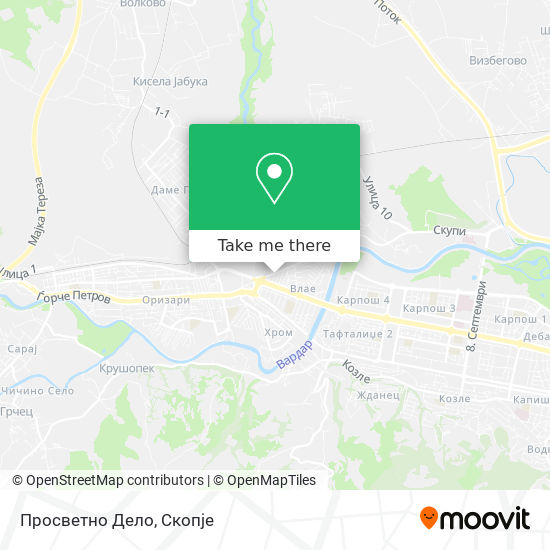 Просветно Дело map