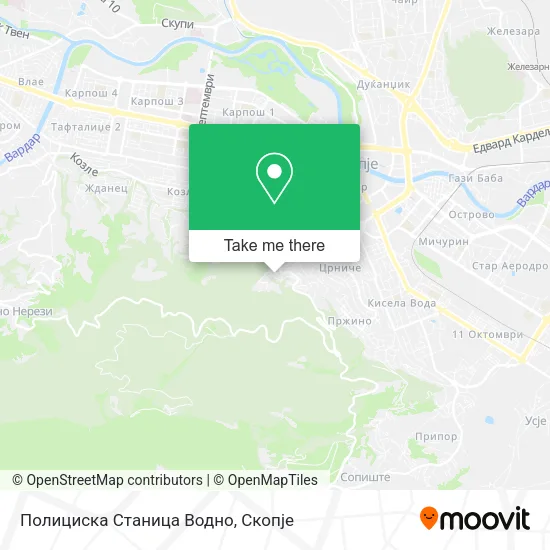 Полициска Станица Водно map