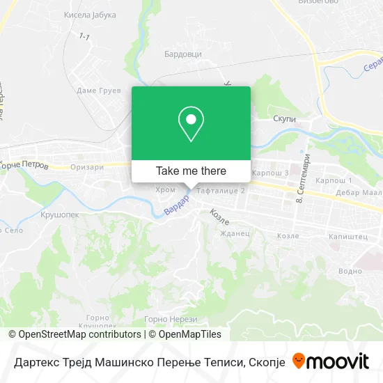Дартекс Трејд Машинско Перење Теписи map