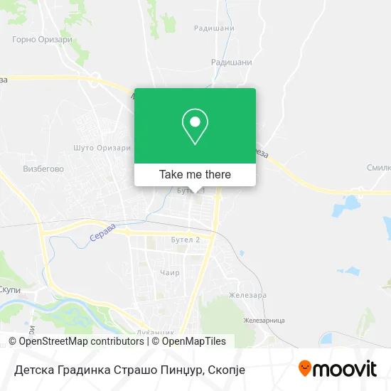 Детска Градинка Страшо Пинџур map