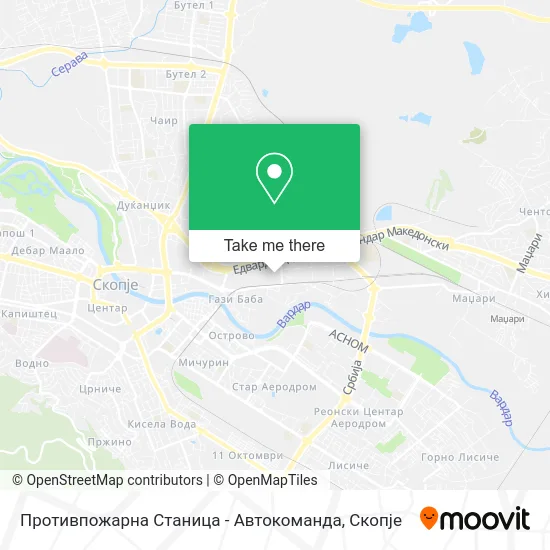 Противпожарна Станица - Автокоманда map