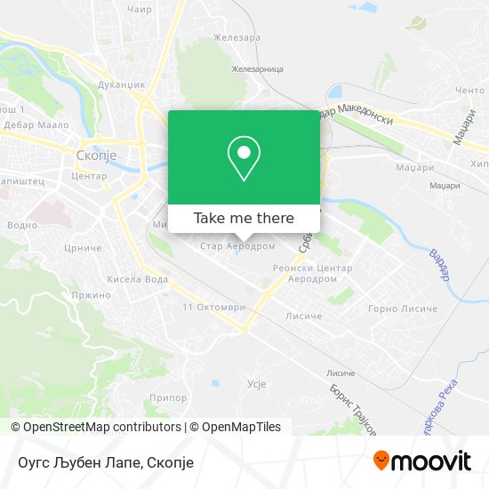 Оугс Љубен Лапе map