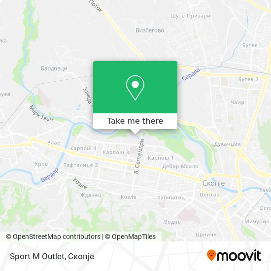 Sport M Outlet map