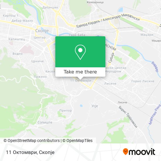 11 Октомври map