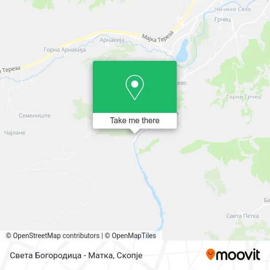 Света Богородица - Матка map