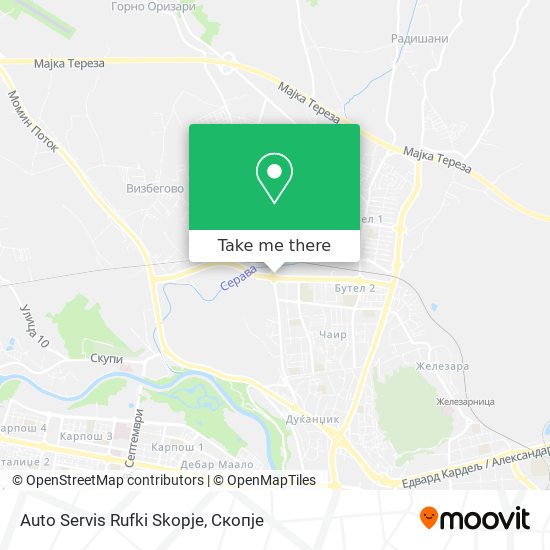 Auto Servis Rufki Skopje map