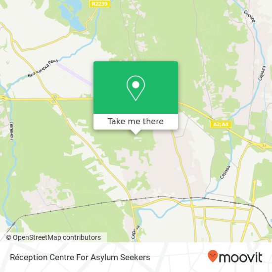 Réception Centre For Asylum Seekers map