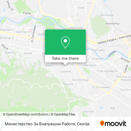 Министерство За Внатрешни Работи map