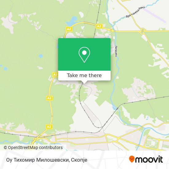 Оу Тихомир Милошевски map