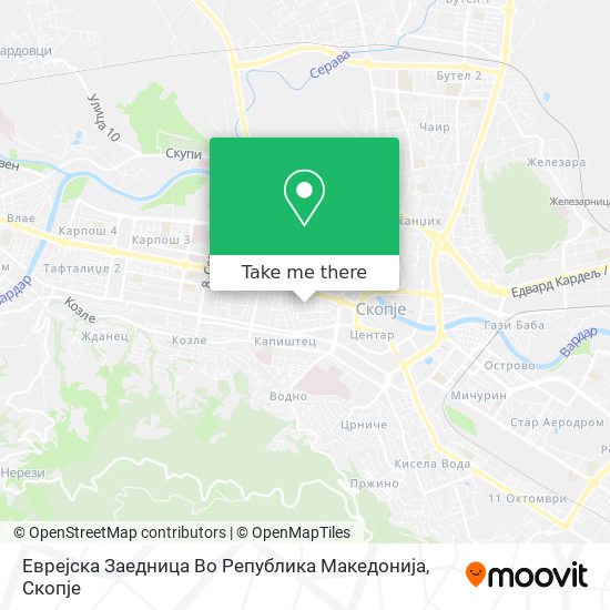 Еврејска Заедница Во Република Македонија map