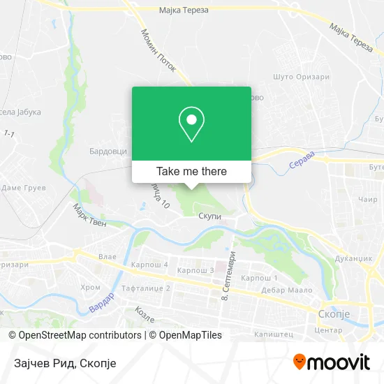 Зајчев Рид map