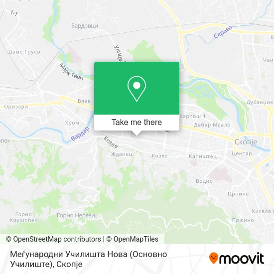 Меѓународни Училишта Нова (Основно Училиште) map