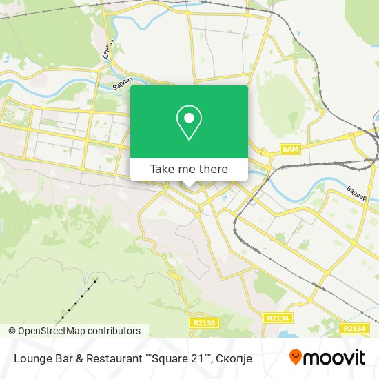 Lounge Bar & Restaurant ""Square 21"" map