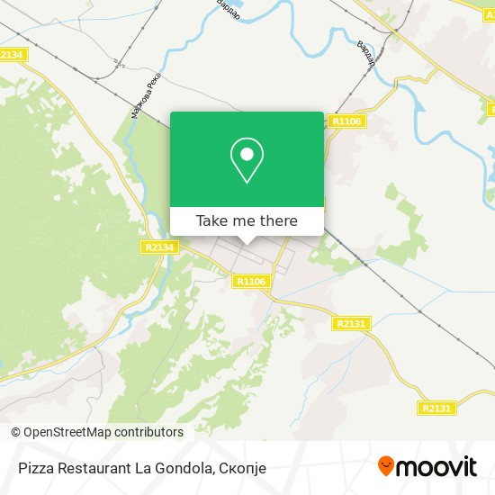 Pizza Restaurant La Gondola mapa