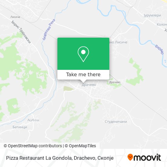 Pizza Restaurant La Gondola, Drachevo map