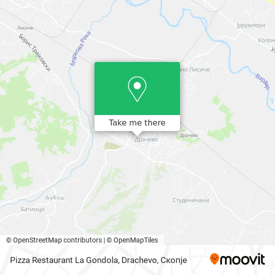 Pizza Restaurant La Gondola, Drachevo map