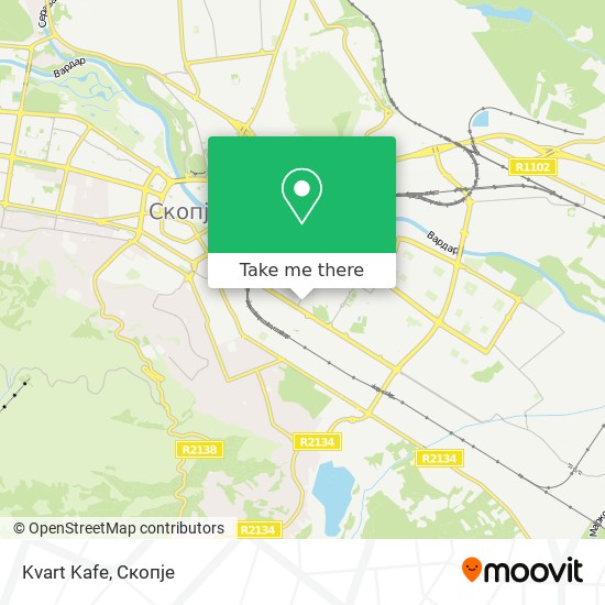 Kvart Kafe map
