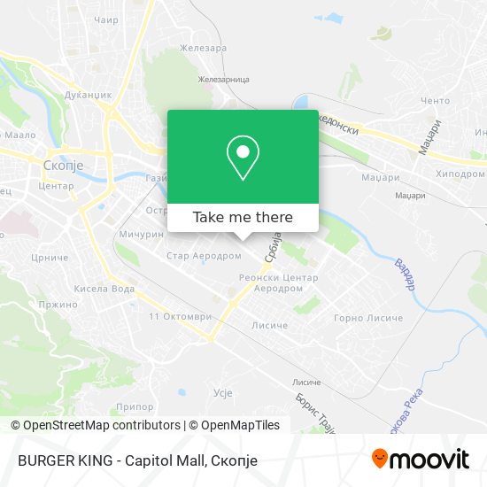 BURGER KING - Capitol Mall map